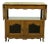 Cherry French Style Drop Leaf Server Cart For Sale
