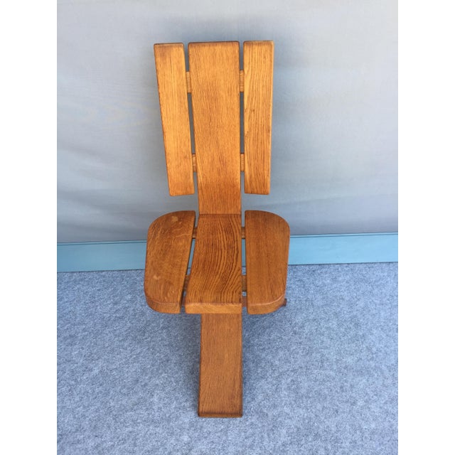 Elm Dining Chairs by Pierre Chapo, 1960s, Set of 4 For Sale - Image 4 of 18