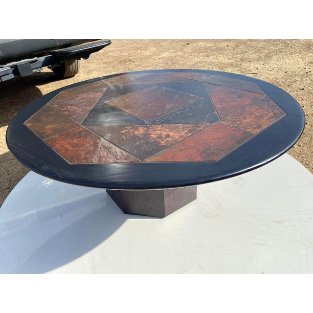 Vintage Modern Brutalist Stone Coffee Table Attributed to Paul Kingma For Sale - Image 11 of 18
