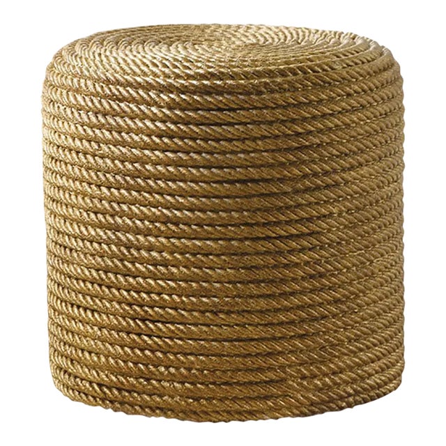 Somerset Bay Rope Stool - Gold For Sale