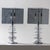 Acrylic Glass Lamps with Steel Bases, 1970s, Set of 2 For Sale - Image 6 of 12