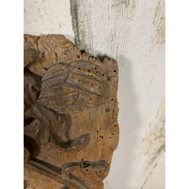 Renaissance Carved French Oak Panel For Sale - Image 9 of 10