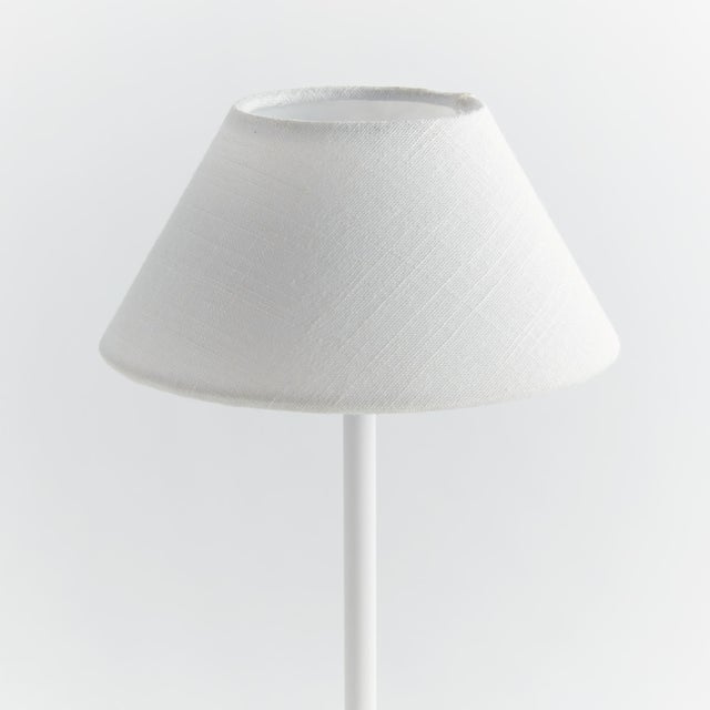 Contemporary Alluna Cordless Led Lamp 14" - White Linen Shade/White Base For Sale - Image 3 of 10