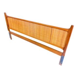 1950s Ib Kofod Larsen King Teak Headboard For Sale
