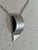 Silver Postmodern Sterling Silver 925 Minimalist Pendant on Long Necklace, 2 Pieces For Sale - Image 8 of 16