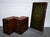 Fine Military Campaign Twin Pedestal Desk with Green Leather Top For Sale - Image 17 of 18