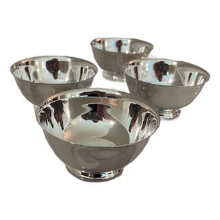 Oneida Silver Plated Snacking Bowls- Set of 4 For Sale