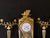 19th C French Louis XVI Bronze Crystal Clock Set 3Pc For Sale - Image 11 of 17