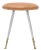 Modern 30"H Mid Modern Stool, Mustard & Silver For Sale - Image 3 of 7