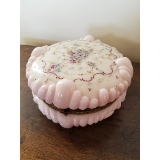 1920s Large Wavecrest Jewelry Box For Sale - Image 9 of 9