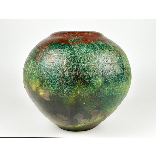 Japanese Japanese-Style 20th Century Raku Pot, Signed "Perry" For Sale - Image 3 of 6