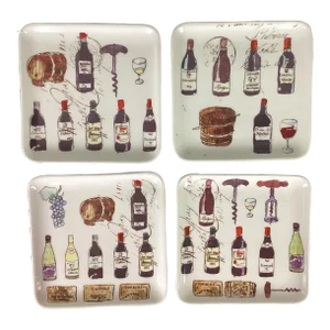 2000s Williams-Sonoma Appetizer Plates- Set of 4