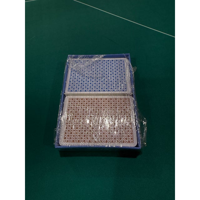 Custom Made Padded Leather Poker Table With Two Decks of Cards For Sale In Las Vegas - Image 6 of 6