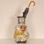Mid-Century Modern Art Deco Vase Ceramic Gouda Pottery Delft Tall Gourd Vase Floor Vase Design Hand Painted For Sale - Image 3 of 14
