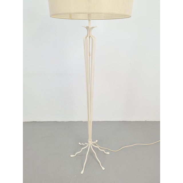 20th Century French Wrought Iron Floor Lamp, 1930 For Sale - Image 3 of 9