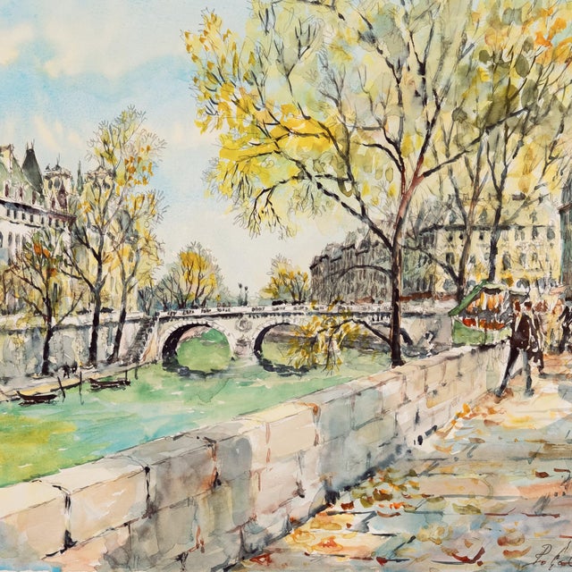 'The Left Bank' by Pierre Eugene Cambier, Paris, Salon D'Automne, Salon Des Independents For Sale - Image 9 of 10