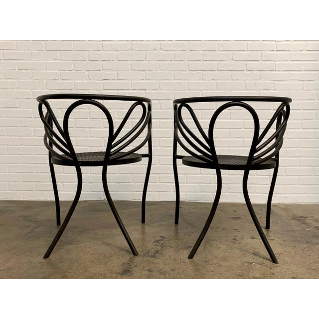 Walter Coons for Clark & Burchfield Armchairs - a Pair For Sale - Image 4 of 12