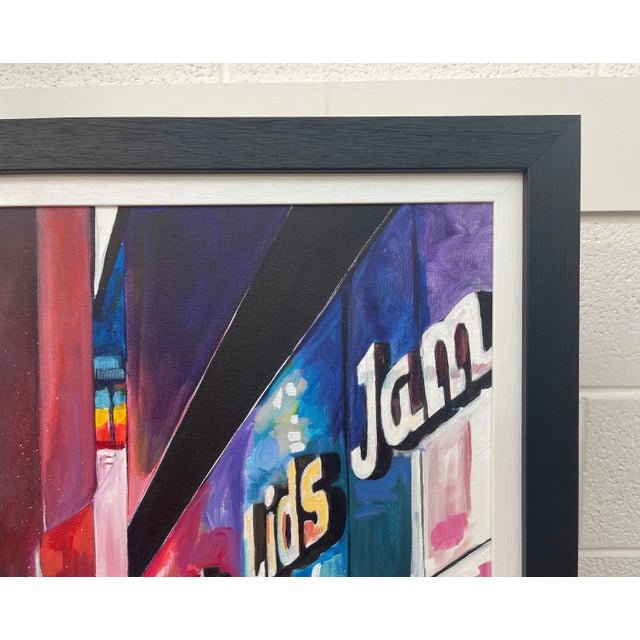 Painting of Times Square Manhattan New York City - Unique Original Art by Contemporary British Artist, 2021 For Sale - Image 12 of 13
