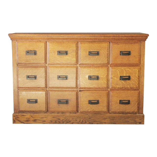 1900s Industrial 12 Drawer Apothecary Cabinet Chairish