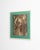 Mid 20th Century France Impressionist Teal Wood Painting For Sale - Image 13 of 15