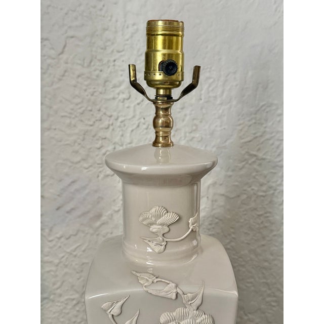 Mid 20th Century Mid 20th Century Hollywood Regency Blanc De Chine Table Lamp For Sale - Image 5 of 8