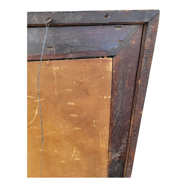 Antique 19th Century American Empire Flame Mahogany Rectangular Wall Mirror For Sale - Image 11 of 11