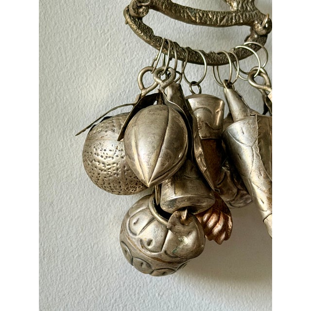 Early 19th Century Brazilian Penca De Balangandãs Folk Amulet Charm Cluster For Sale - Image 4 of 6