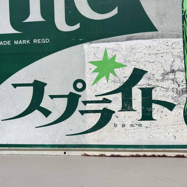 Metal Advertising Board for Sprite, Japan, 1970s For Sale - Image 4 of 10
