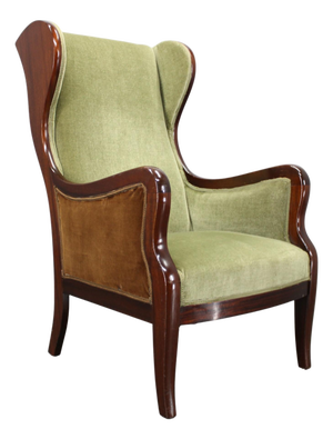 Mid-Century Danish Wingback Armchair from Frits Henningsen, 1950s