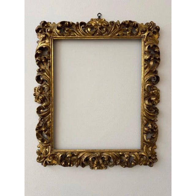 Carved and Gilded Wooden Frame, Bologna, Italy, 17th Century For Sale - Image 8 of 8