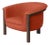 Modern Agnes Armchair in Walnut and Salmon Wool Fabric by Javier Gomez For Sale