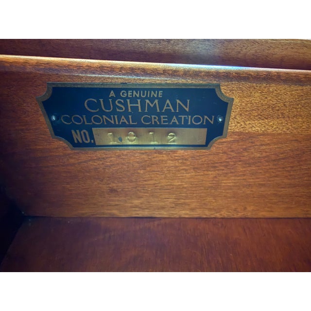 Cushman Colonial Creations Maple Secretary Desk #1012 and Chair #7041 Mid-Century For Sale - Image 12 of 15