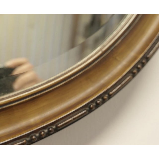 Scumble Finish Oval Mirror This Mirror has a 2” wide moulded oval frame, this has a Scumble simulated light Walnut finish...