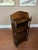 Petite Antique English Bookcase Bookshelf Barley Twist Tiger Oak Display C1920 For Sale - Image 10 of 18
