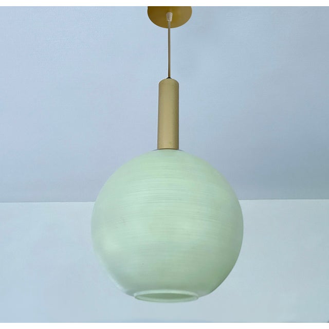 Vintage Italian Pendant Light in Glass, 1950s For Sale - Image 6 of 18