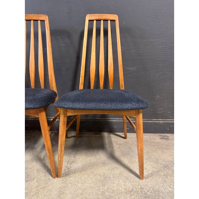 Mid Century Danish Modern Niels Koefoed Eva Dining Chairs 8pcs Set For Sale In New York - Image 6 of 12