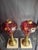 Pair Antique Bohemian Cranberry Cut-to-Clear Kerosene Lamps Marble Base P&a Eagle For Sale - Image 15 of 15