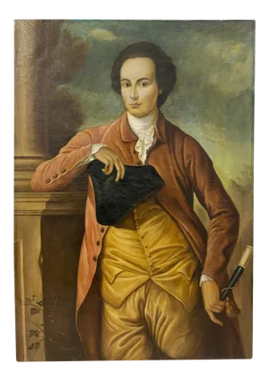 Oil Portrait of a Young Man Signed "Samuel"