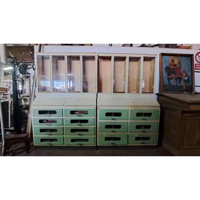 Food Shop Display Cabinet, 1930s, in Worn conditions. Designed 1920 to 1949