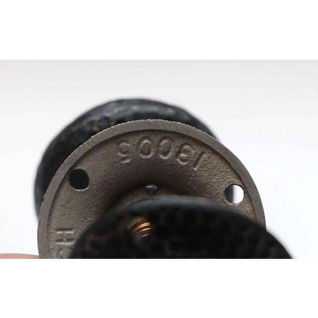 Late 20th Century Bronze Hammered Arts & Crafts Knob Set For Sale - Image 6 of 6