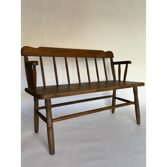 Great antique pine bench, great condition, 1940s