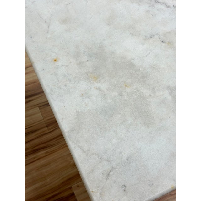 Antique French Style Marble Top Cast Iron Bistro Table For Sale - Image 15 of 16