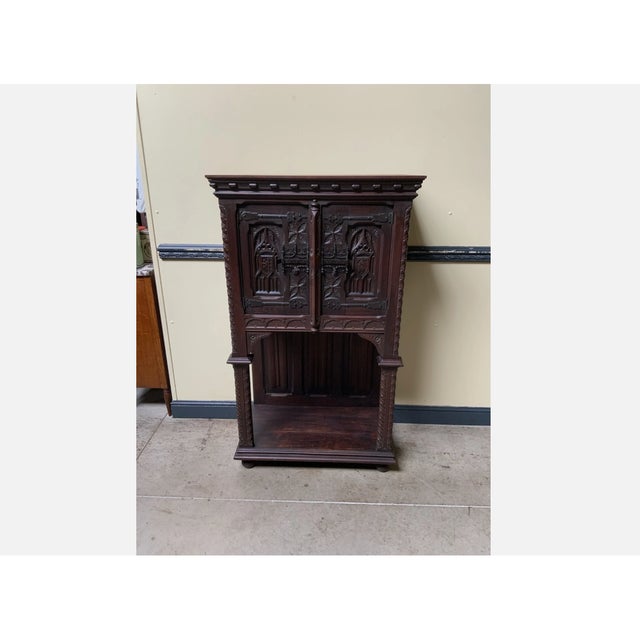 Antique Neo-Gothic Cabinet, 1880 For Sale - Image 12 of 12