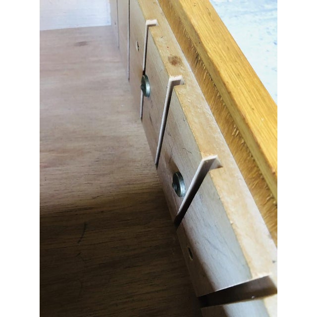 Black Mid-Century Oak Storage Cabinet on Wheels, 1960s For Sale - Image 8 of 18