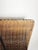 Black Rattan, Metal and Brass Magazine Rack, France, 1950s For Sale - Image 8 of 10