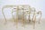 Vintage Italian Hollywood Regency Gold Rope Mirror Top 3 Pc Nesting Side Tables For Sale - Image 12 of 12