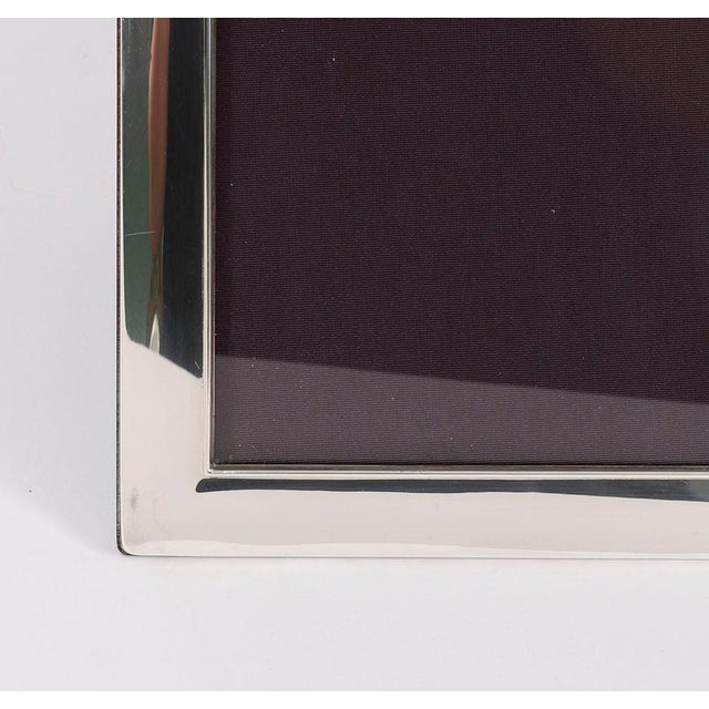 Large Sterling Silver Photo Frame from Asprey & Garrard London, 2010s For Sale - Image 6 of 9