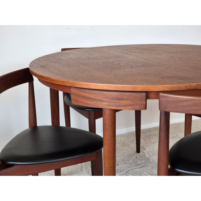 Round Extendable Dining Table and Chairs in Teak by Hans Olsen for Frem Røjle, Denmark, 1960s, Set of 5 For Sale - Image 12 of 18