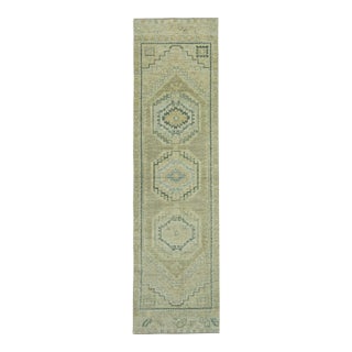 Turkish Oushak Rug 2'10" x 10'5" #19270 For Sale