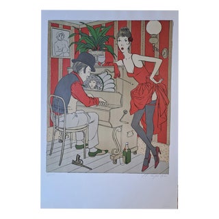 Philippe Henri Noyer, The Pianist, 1970, Lithograph For Sale